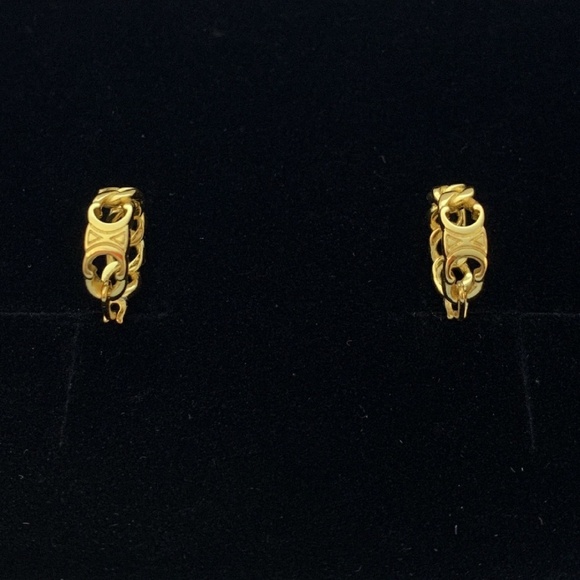 Celine Triomphe Hoop Earrings - Picture 1 of 5